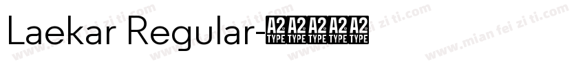 Laekar Regular字体转换
